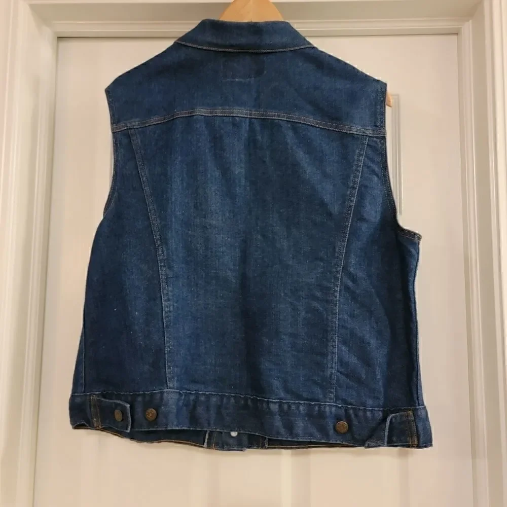 Vintage Levi's Orange Tab Denim Jean Vest size 40